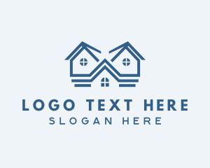 Village - Home Property Roof logo design