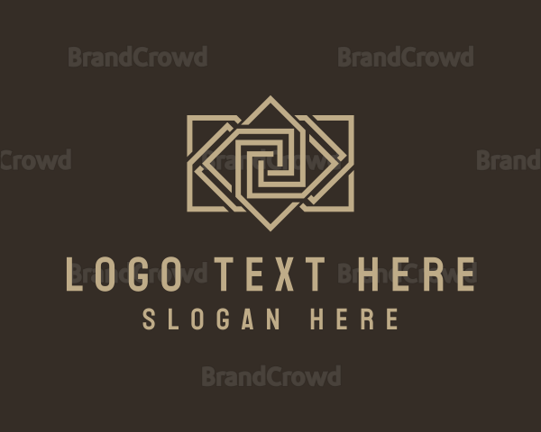 Tile Pattern Flooring Logo