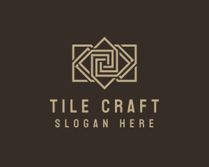 Tile Pattern Flooring logo design