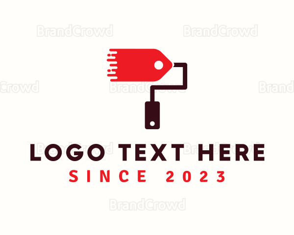 Price Tag Brush Logo