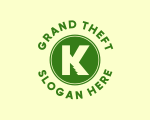 Pine Tree Letter K Logo