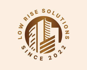High Rise Building Cityscape logo design