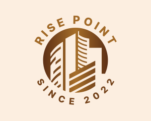 High Rise Building Cityscape logo design