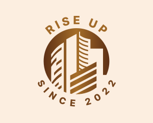 High Rise Building Cityscape logo design