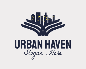 Cityscape - Winged Urban Cityscape logo design