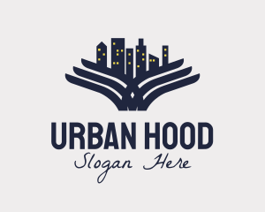 Winged Urban Cityscape  logo design