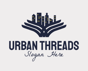 Winged Urban Cityscape  logo design