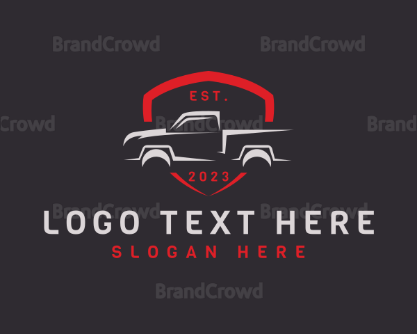 Shield Pickup Car Garage Logo