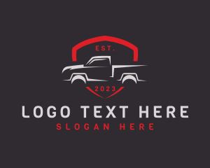 Garage - Shield Pickup Car Garage logo design