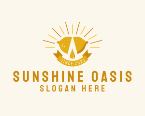 Lemon Oil Sunshine logo design