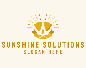 Lemon Oil Sunshine logo design