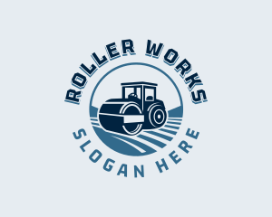 Roller - Road Roller Construction logo design