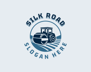 Road Roller Construction logo design