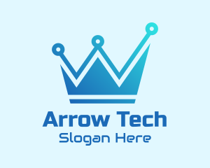 Network Tech Crown  logo design