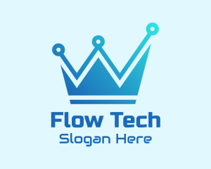 Network Tech Crown  logo design