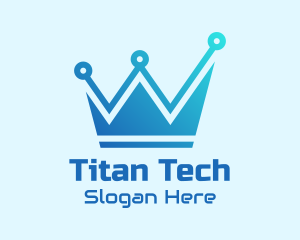 Network Tech Crown  logo design