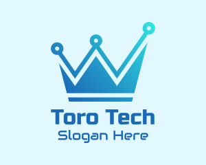 Network Tech Crown  logo design