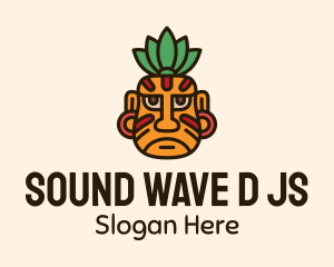 Ancient - Ancient Mayan Warrior Face logo design