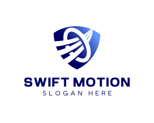 Swoosh - Ventilation Swoosh Shield logo design