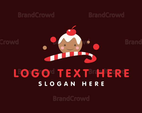 Sweet Christmas Candy Logo