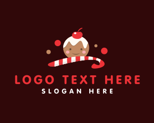 Cotton Candy - Sweet Christmas Candy logo design