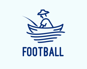 Ocean - Blue Fisherman Boat logo design