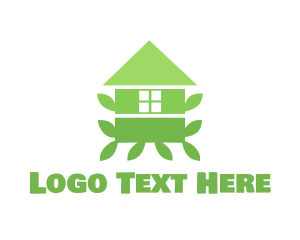 Green - Green Leaf House logo design