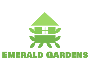 Green Leaf House logo design