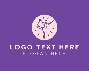 Human Body - Yoga Body Stretch logo design