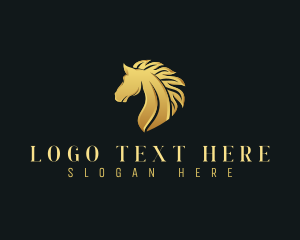 Barn - Luxury Equestrian Stallion logo design