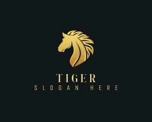 Barn - Luxury Equestrian Stallion logo design