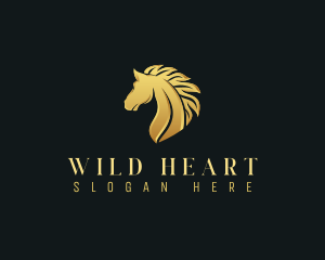 Luxury Equestrian Stallion logo design