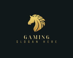 Barn - Luxury Equestrian Stallion logo design