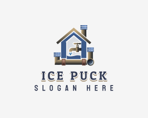 House Plumbing Faucet Logo