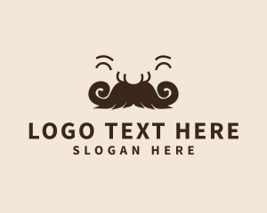 Facial Hair - Happy Father Face logo design