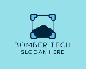 Cloud Storage Tech logo design