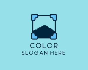 Cloud Storage Tech logo design