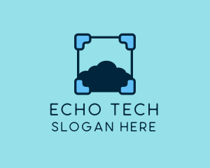 Cloud Storage Tech logo design