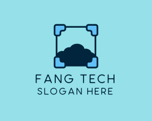 Cloud Storage Tech logo design