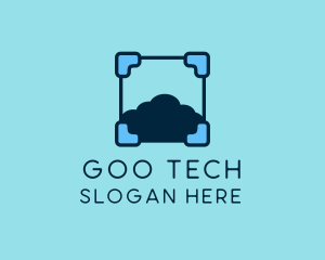 Cloud Storage Tech logo design