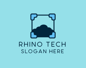 Cloud Storage Tech logo design