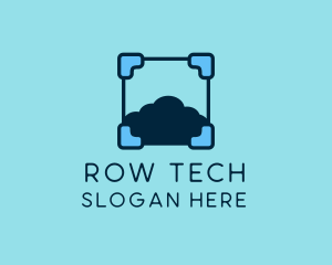 Cloud Storage Tech logo design