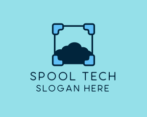 Cloud Storage Tech logo design