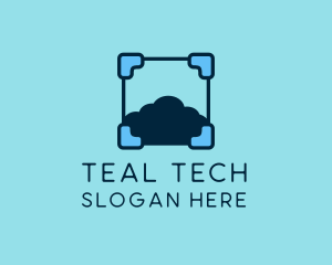 Cloud Storage Tech logo design