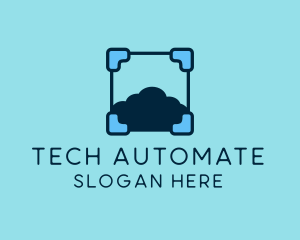 Cloud Storage Tech logo design