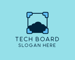 Cloud Storage Tech logo design