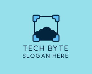 Computing - Cloud Storage Tech logo design