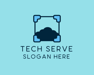 Server - Cloud Storage Tech logo design