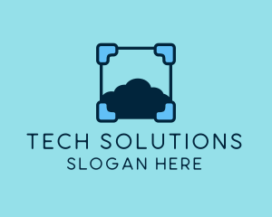 Tech - Cloud Storage Tech logo design