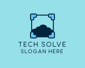 Cloud Storage Tech logo design